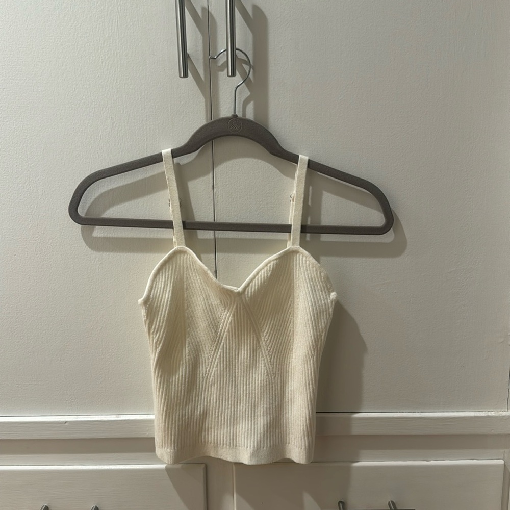 Wild fable, ivory knit top size small